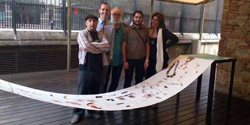 Exposició de peces de l'Stage Creatiu a Caves Nadal